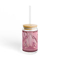 THE OPULENCE - Rose Reverence | Glamorous ART DECO SIPPER GLASS 16oz