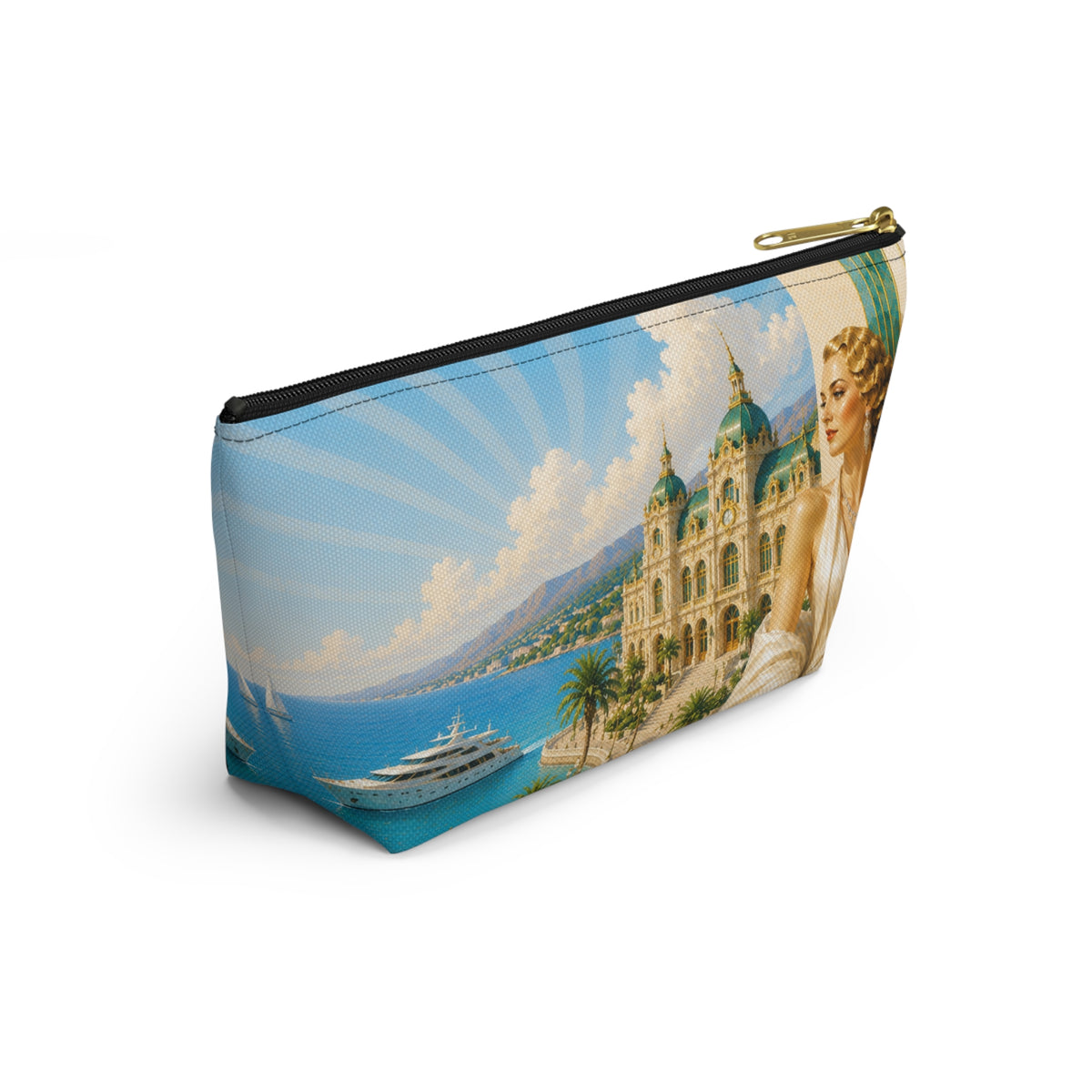 THE MONTE CARLO | Glamorous Art Deco Makeup Bag - Accessory Cosmetic Pouch