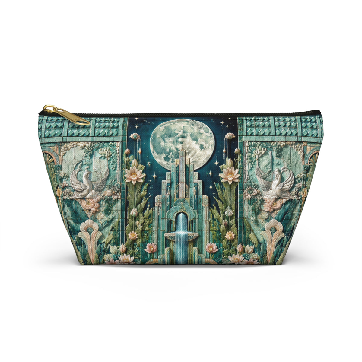 THE NOCTORNE | Glamorous Art Deco Makeup Bag - Accessory Cosmetic Pouch