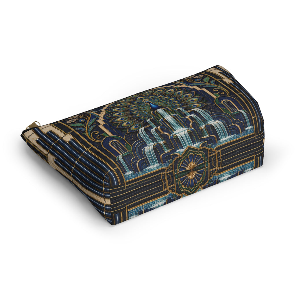 THE PLUME - Midnight Blue | Glamorous Art Deco Makeup Bag - Accessory Cosmetic Pouch
