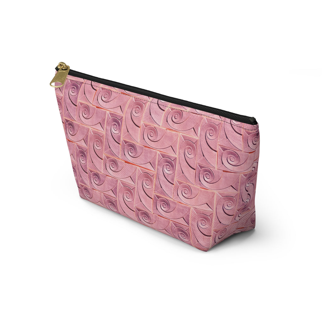 THE ROSCOE - Rose Swirl | Glamorous Art Deco Makeup Bag - Accessory Cosmetic Pouch