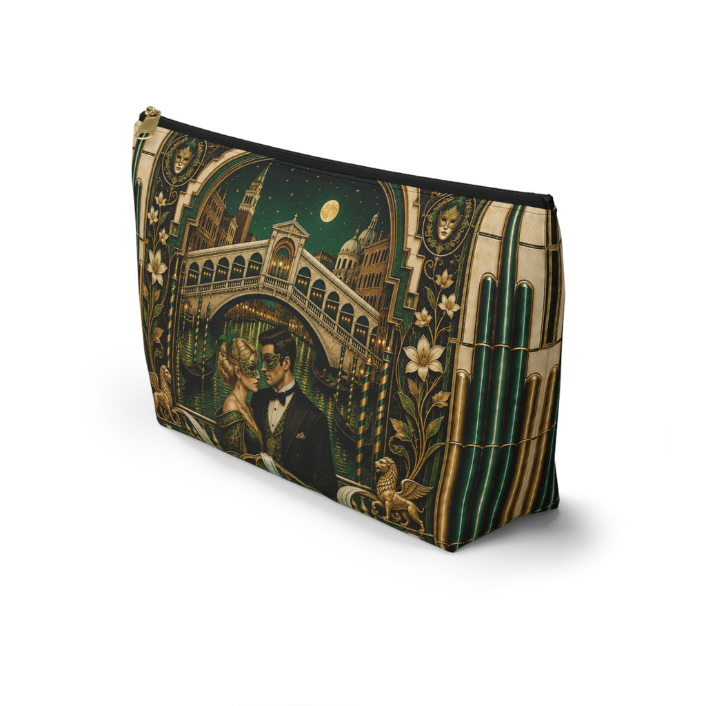 THE VENETIAN AMORE | Glamorous Art Deco Makeup Bag - Accessory Cosmetic Pouch