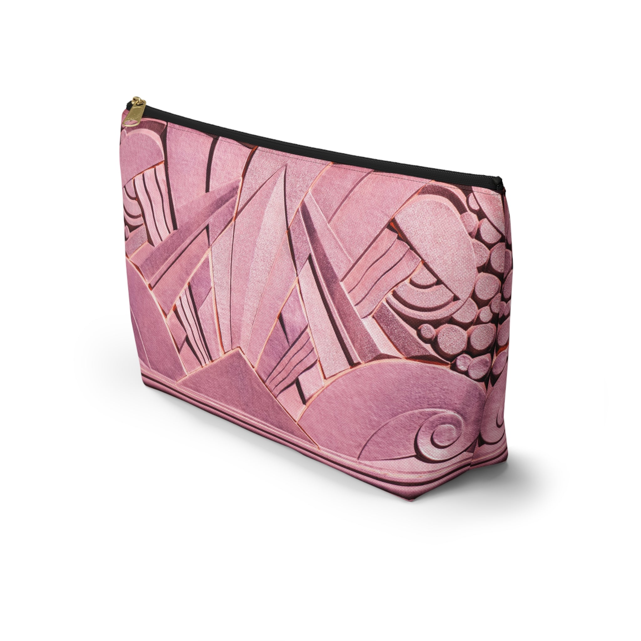 THE OPULENCE - Rose Reverence | Glamorous Art Deco Makeup Bag - Accessory Cosmetic Pouch