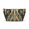 THE PARAMOUNT - Emerald Gold | Glamorous Art Deco Makeup Bag - Accessory Cosmetic Pouch