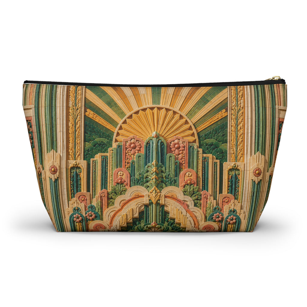 THE SOLSTICE | Glamorous Art Deco Makeup Bag - Accessory Cosmetic Pouch