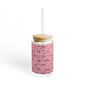 THE ROSCOE - Rose Swirl | Glamorous ART DECO SIPPER GLASS 16oz