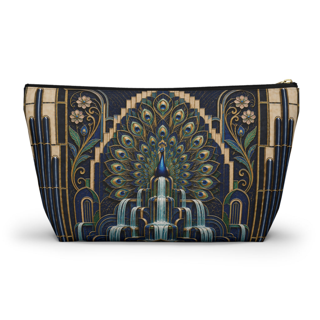 THE PLUME - Midnight Blue | Glamorous Art Deco Makeup Bag - Accessory Cosmetic Pouch