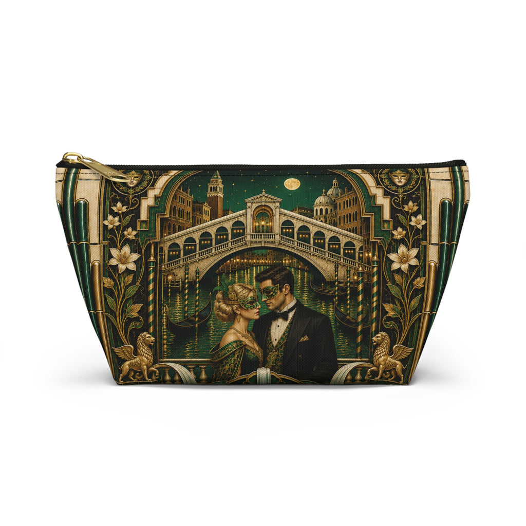 THE VENETIAN AMORE | Glamorous Art Deco Makeup Bag - Accessory Cosmetic Pouch