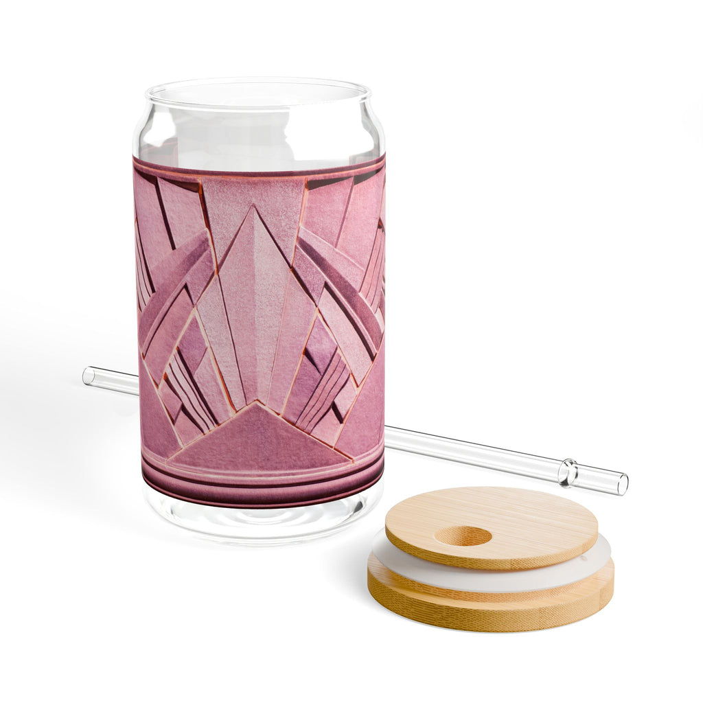 THE OPULENCE - Rose Reverence | Glamorous ART DECO SIPPER GLASS 16oz