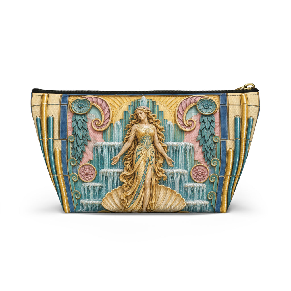 THE VENUS - Golden Sunrise | Glamorous Art Deco Makeup Bag - Accessory Cosmetic Pouch