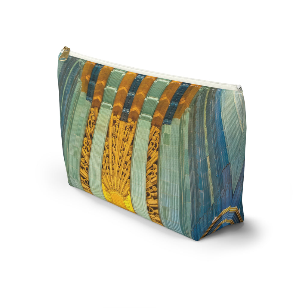 THE GILDED | Glamorous Art Deco Makeup Bag - Accessory Cosmetic Pouch