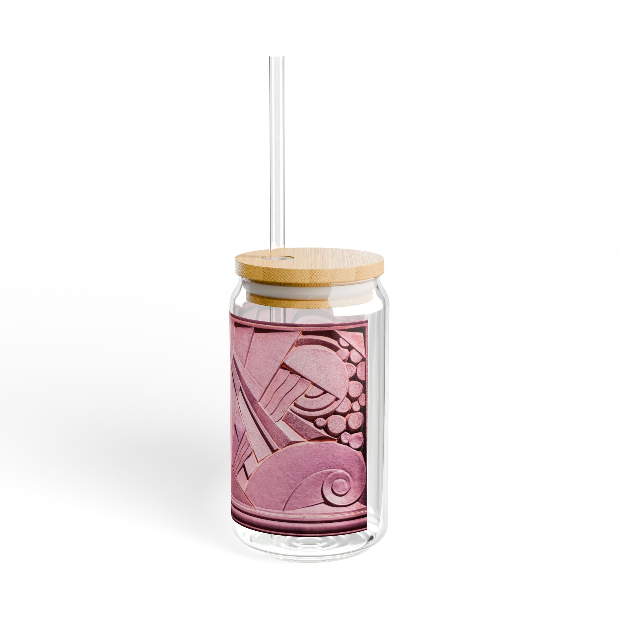 THE OPULENCE - Rose Reverence | Glamorous ART DECO SIPPER GLASS 16oz