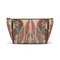 THE PARAMOUNT - Rose Pink | Glamorous Art Deco Makeup Bag - Accessory Cosmetic Pouch