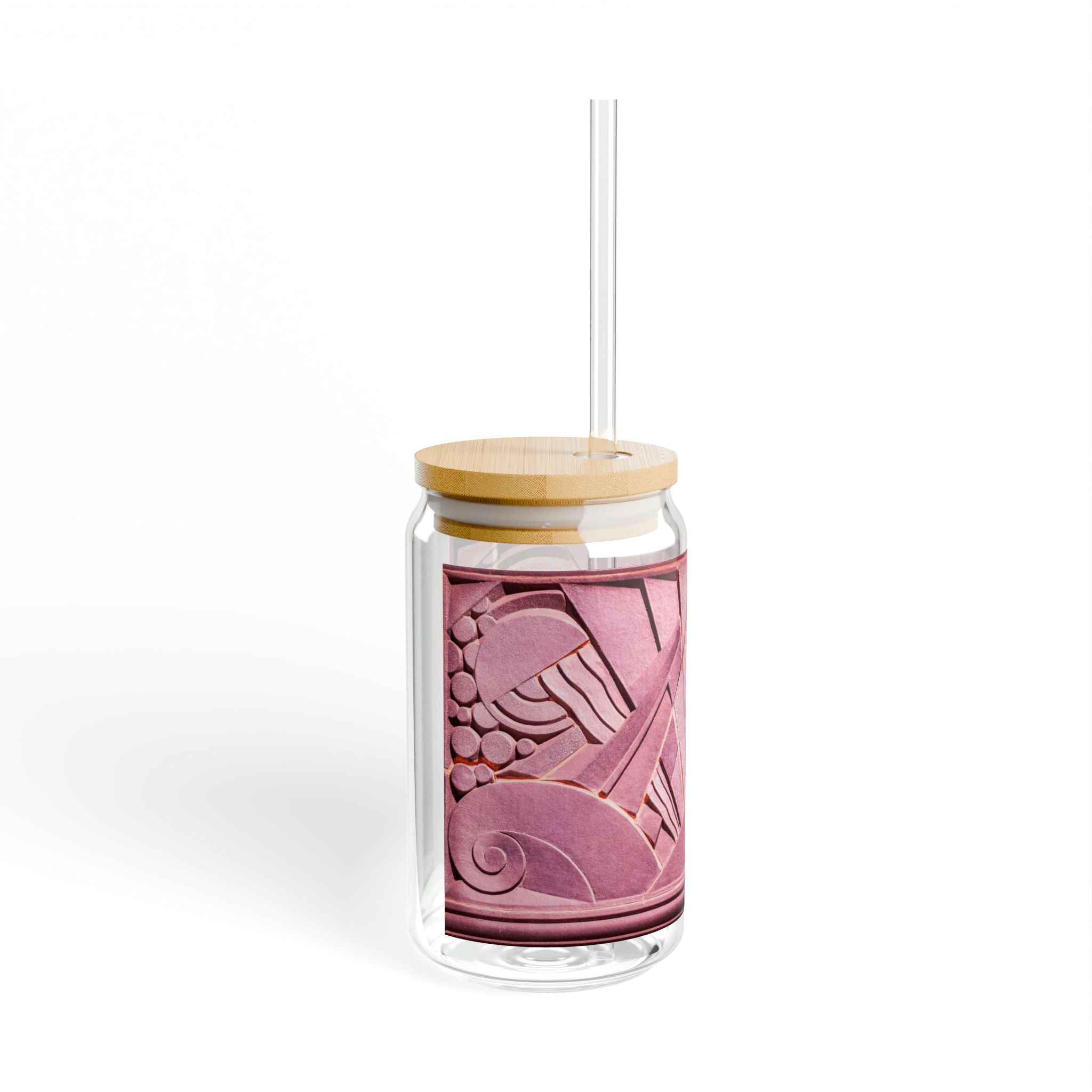 THE OPULENCE - Rose Reverence | Glamorous ART DECO SIPPER GLASS 16oz