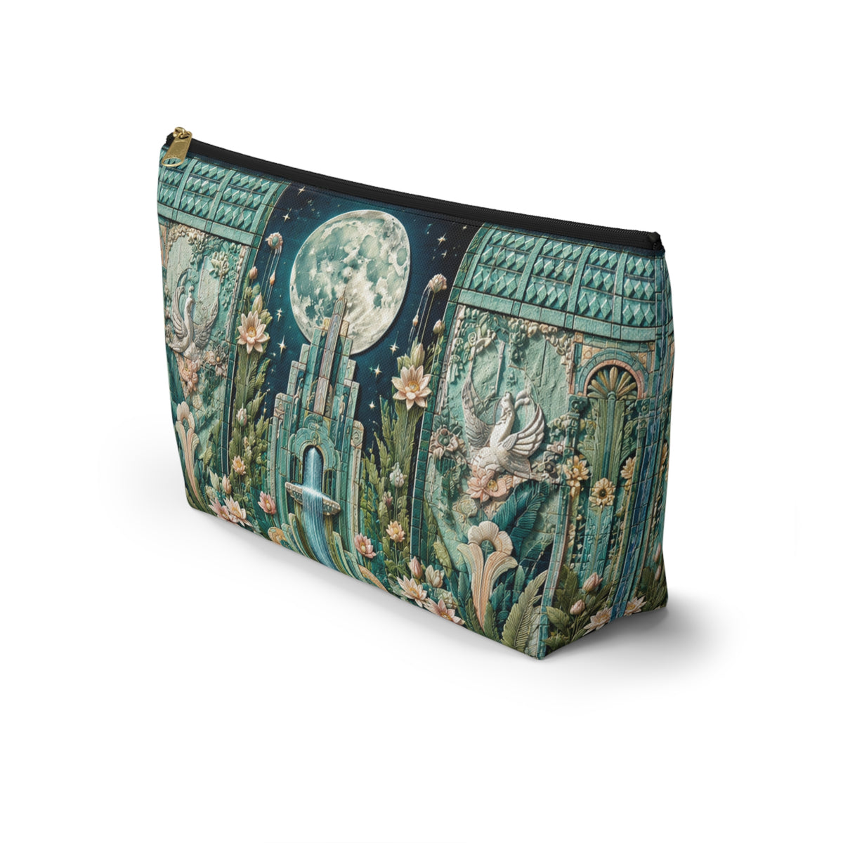 THE NOCTORNE | Glamorous Art Deco Makeup Bag - Accessory Cosmetic Pouch