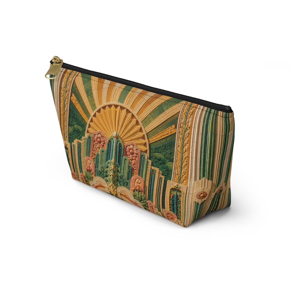 THE SOLSTICE | Glamorous Art Deco Makeup Bag - Accessory Cosmetic Pouch