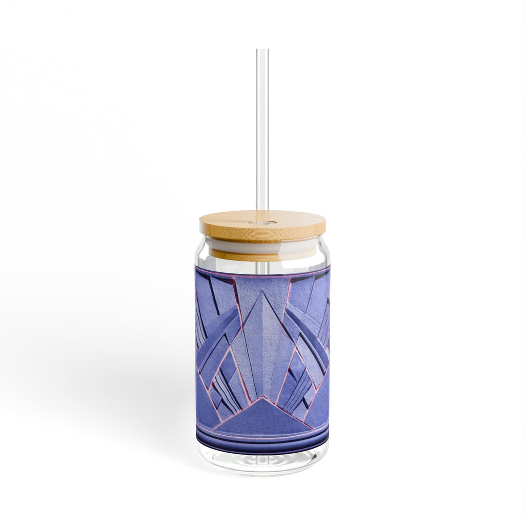 THE OPULENCE - Purple Poppy | Glamorous ART DECO SIPPER GLASS 16oz