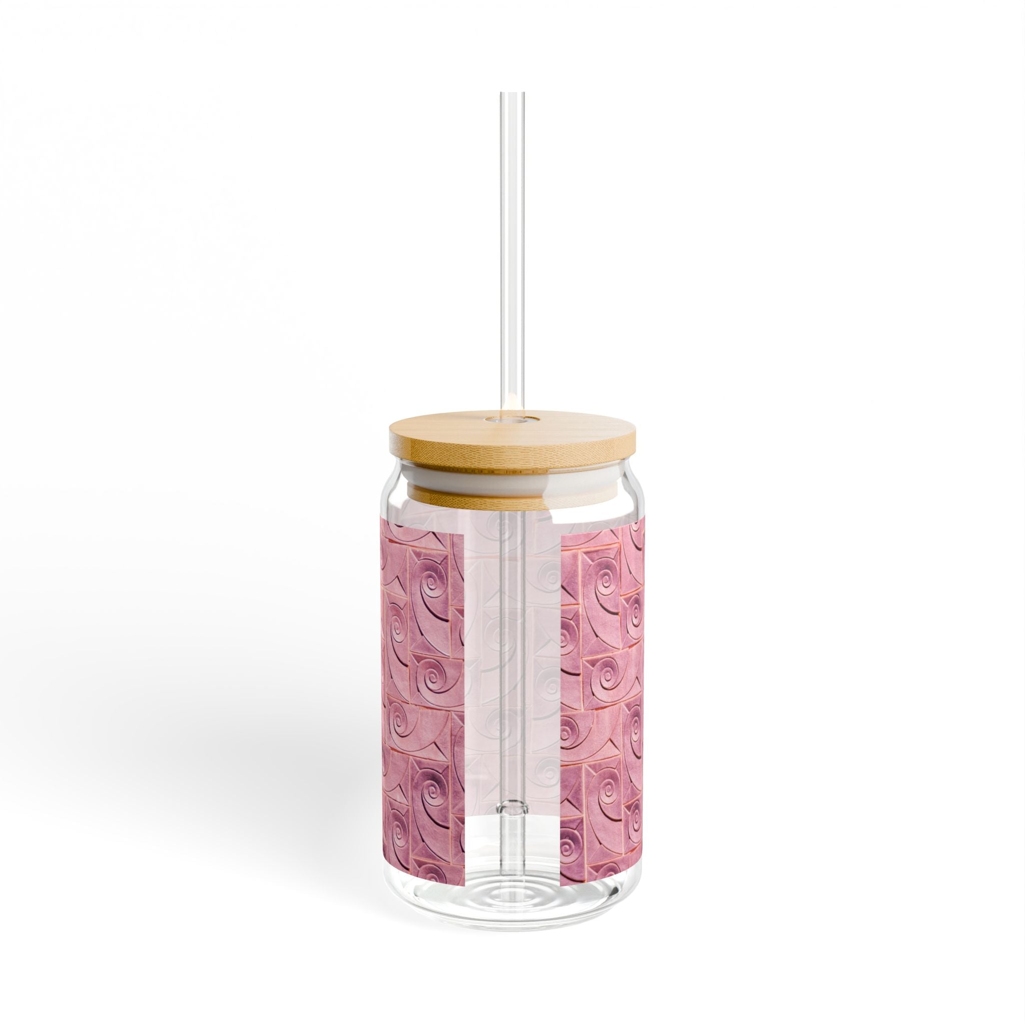 THE ROSCOE - Rose Swirl | Glamorous ART DECO SIPPER GLASS 16oz