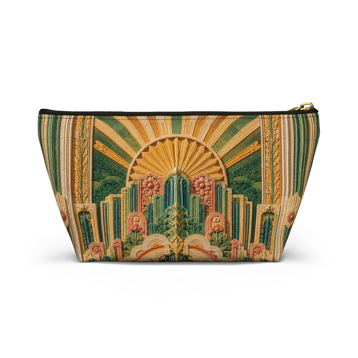 THE SOLSTICE | Glamorous Art Deco Makeup Bag - Accessory Cosmetic Pouch