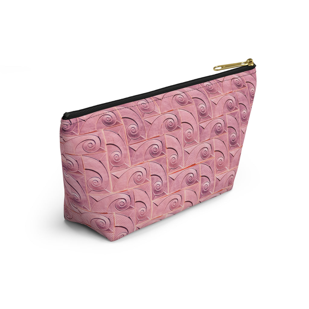 THE ROSCOE - Rose Swirl | Glamorous Art Deco Makeup Bag - Accessory Cosmetic Pouch