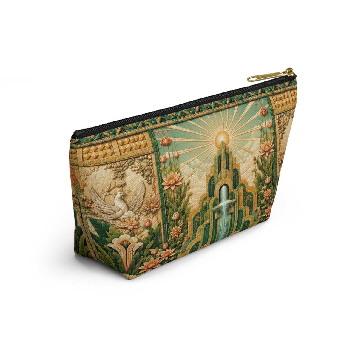 THE RADIANCE | Glamorous Art Deco Makeup Bag - Accessory Cosmetic Pouch
