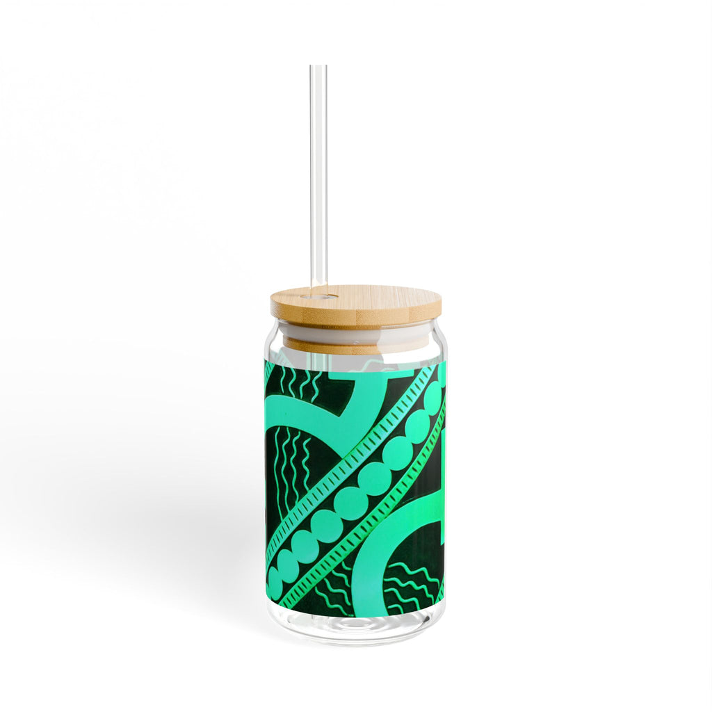 THE METROPOLITAN - Teal | Glamorous ART DECO SIPPER GLASS 16oz