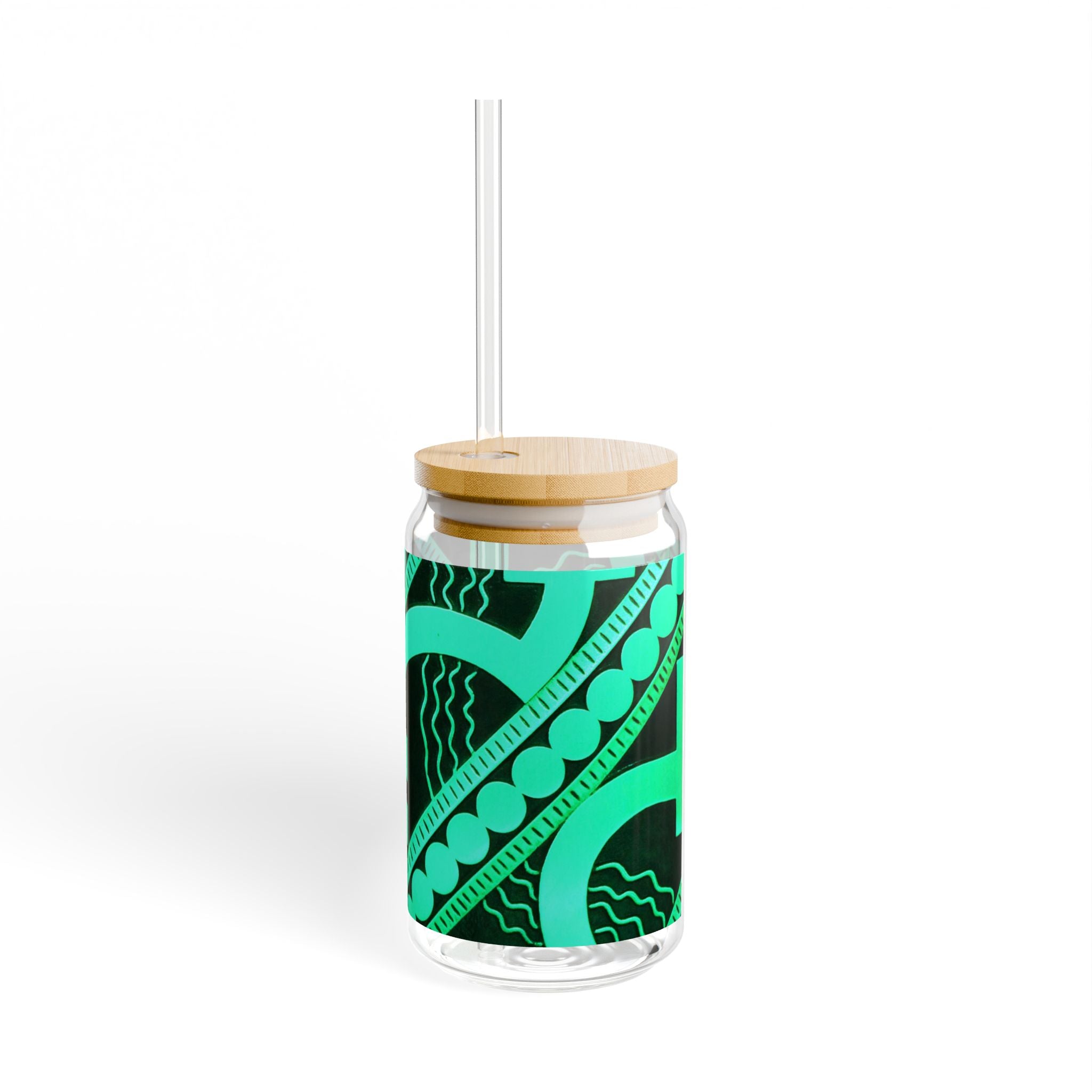 THE METROPOLITAN - Teal | Glamorous ART DECO SIPPER GLASS 16oz