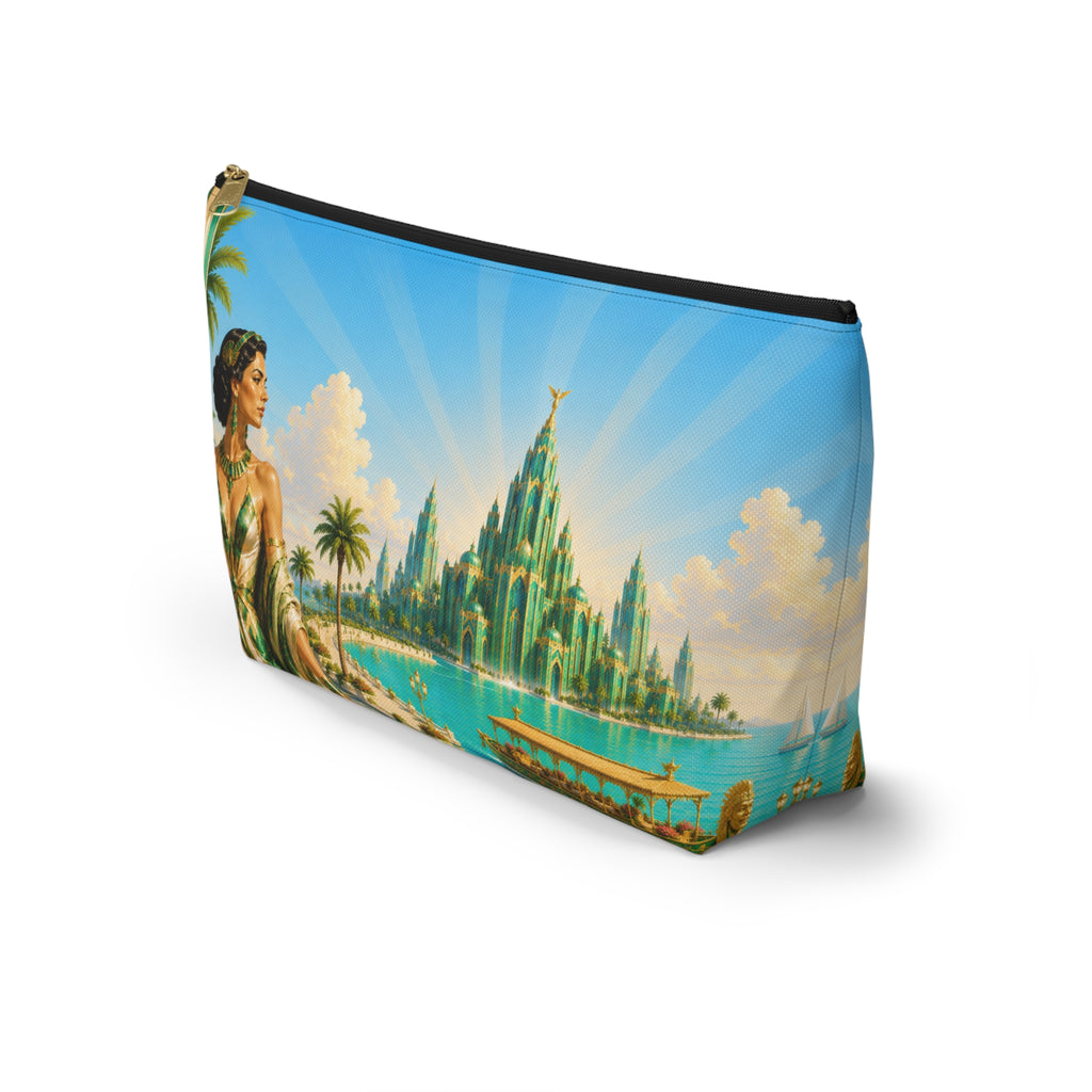 THE EMERALD CITY | Glamorous Art Deco Makeup Bag - Accessory Cosmetic Pouch