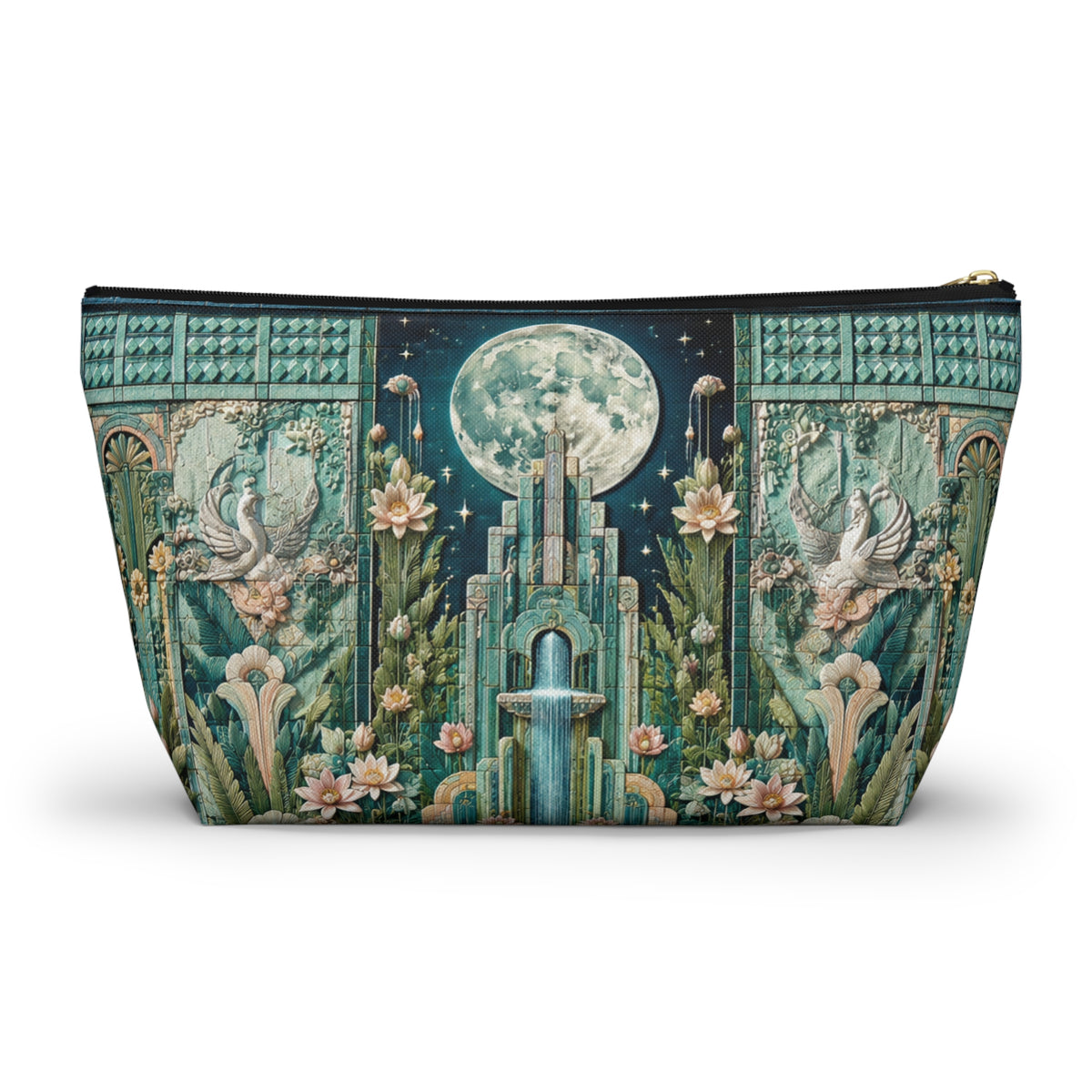 THE NOCTORNE | Glamorous Art Deco Makeup Bag - Accessory Cosmetic Pouch