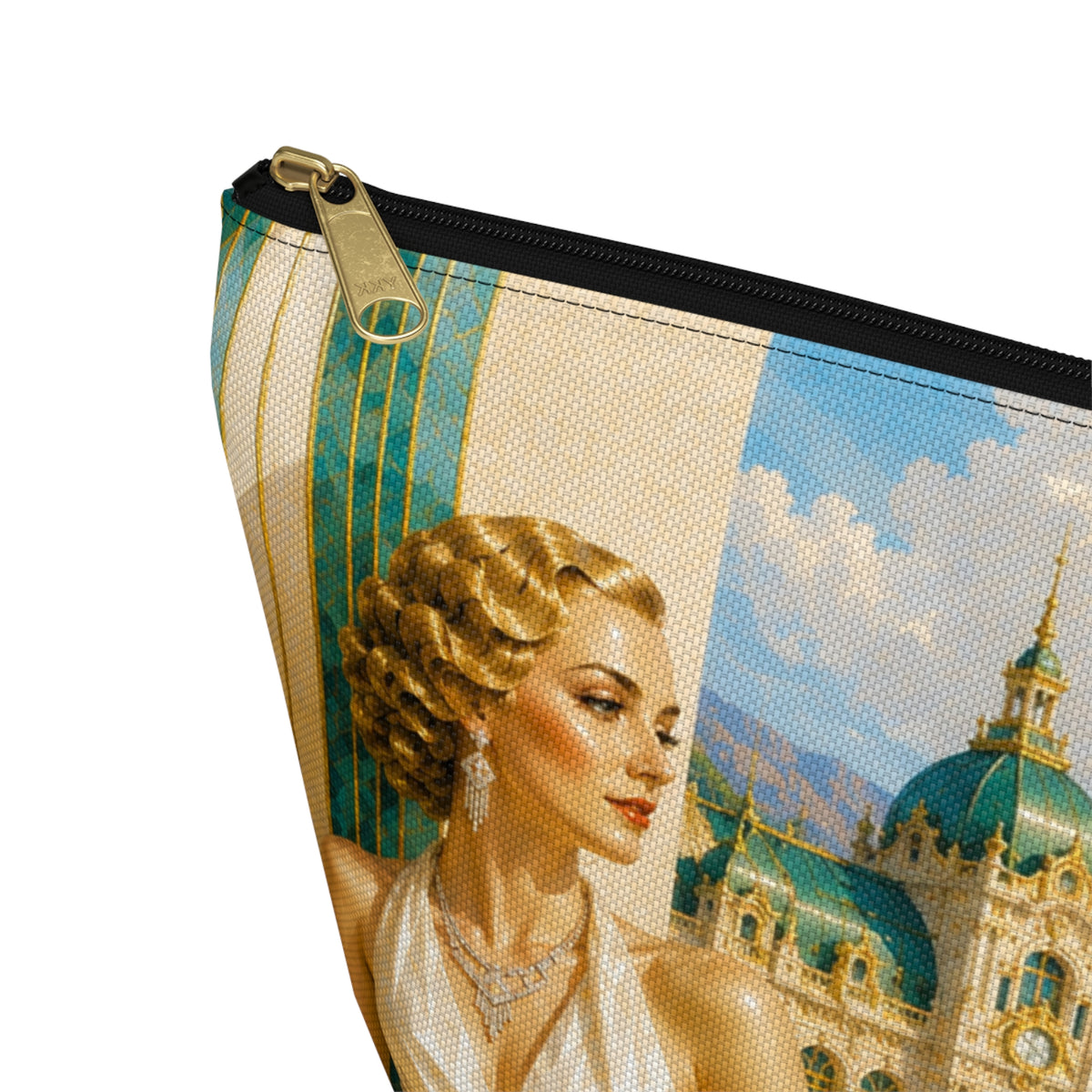 THE MONTE CARLO | Glamorous Art Deco Makeup Bag - Accessory Cosmetic Pouch