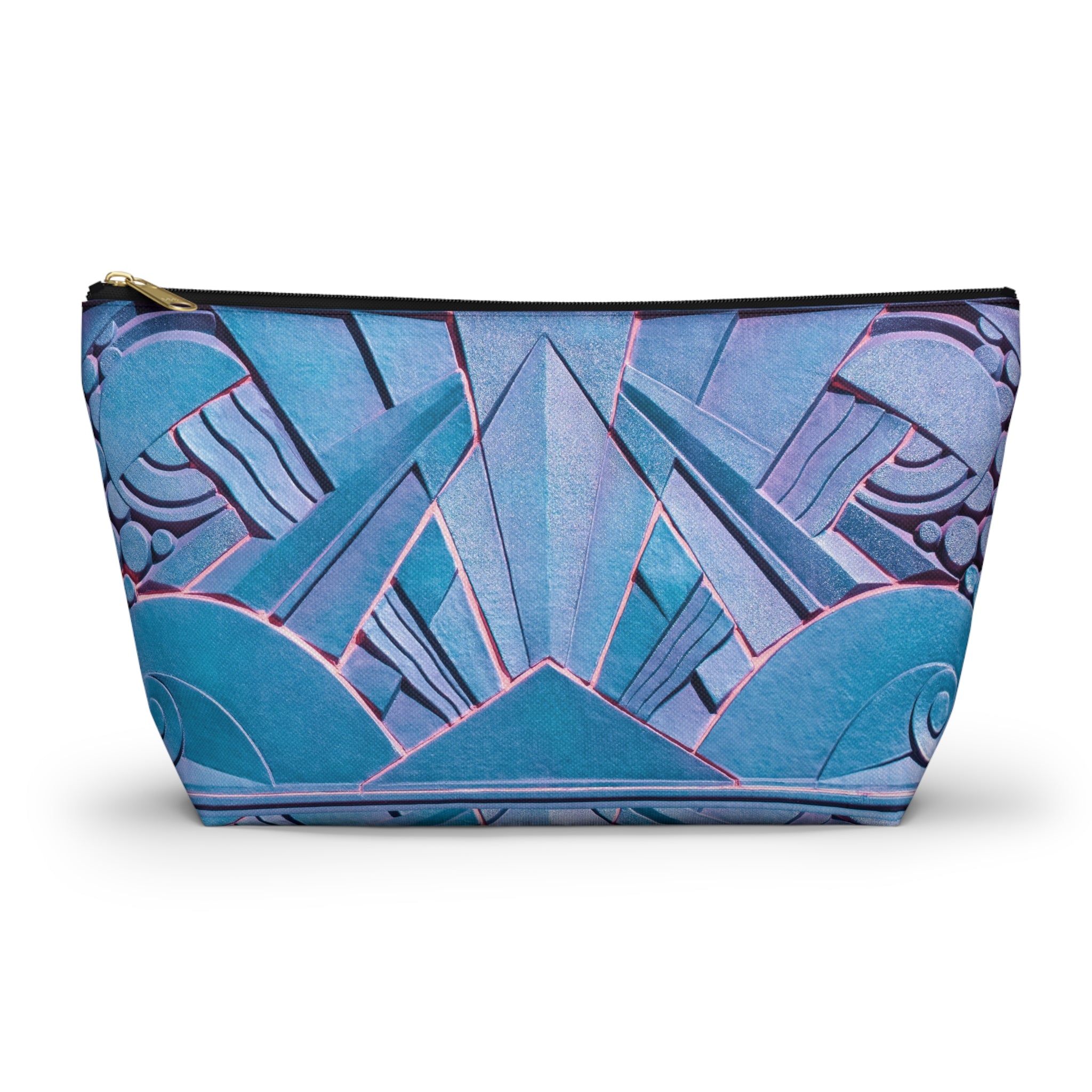 THE OPULENCE - Blue Steel | Glamorous Art Deco Makeup Bag - Accessory Cosmetic Pouch
