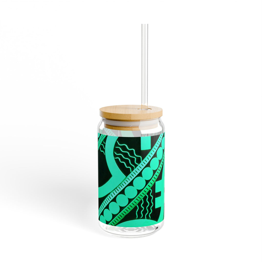 THE METROPOLITAN - Teal | Glamorous ART DECO SIPPER GLASS 16oz