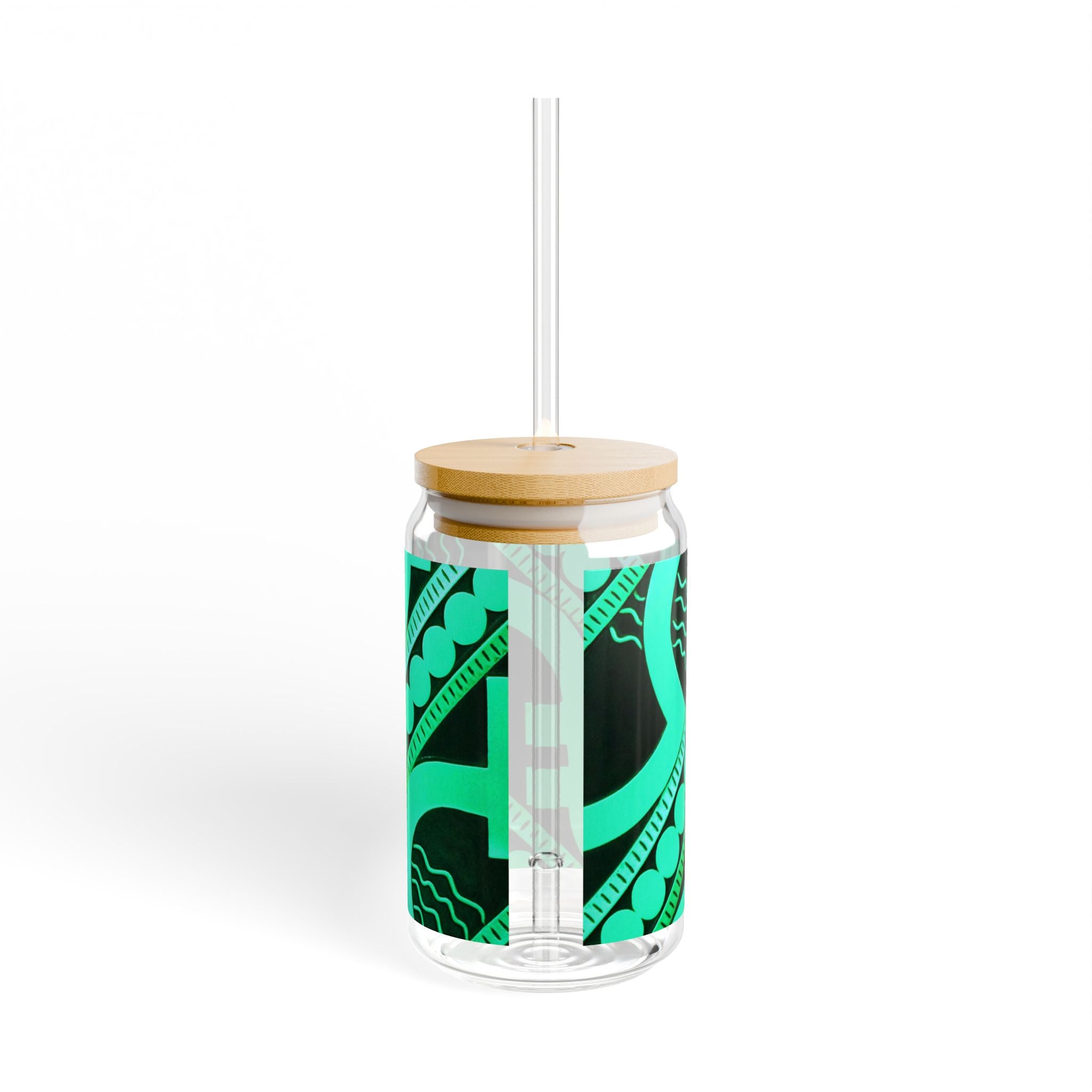 THE METROPOLITAN - Teal | Glamorous ART DECO SIPPER GLASS 16oz