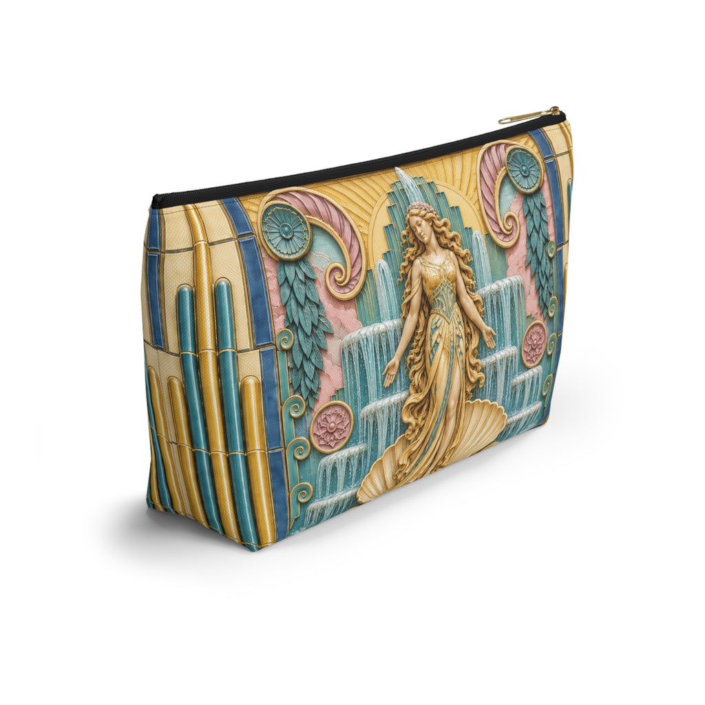 THE VENUS - Golden Sunrise | Glamorous Art Deco Makeup Bag - Accessory Cosmetic Pouch