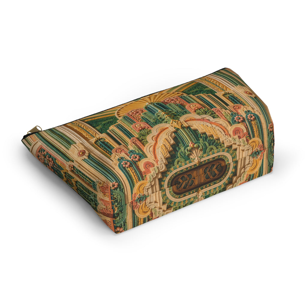 THE SOLSTICE | Glamorous Art Deco Makeup Bag - Accessory Cosmetic Pouch