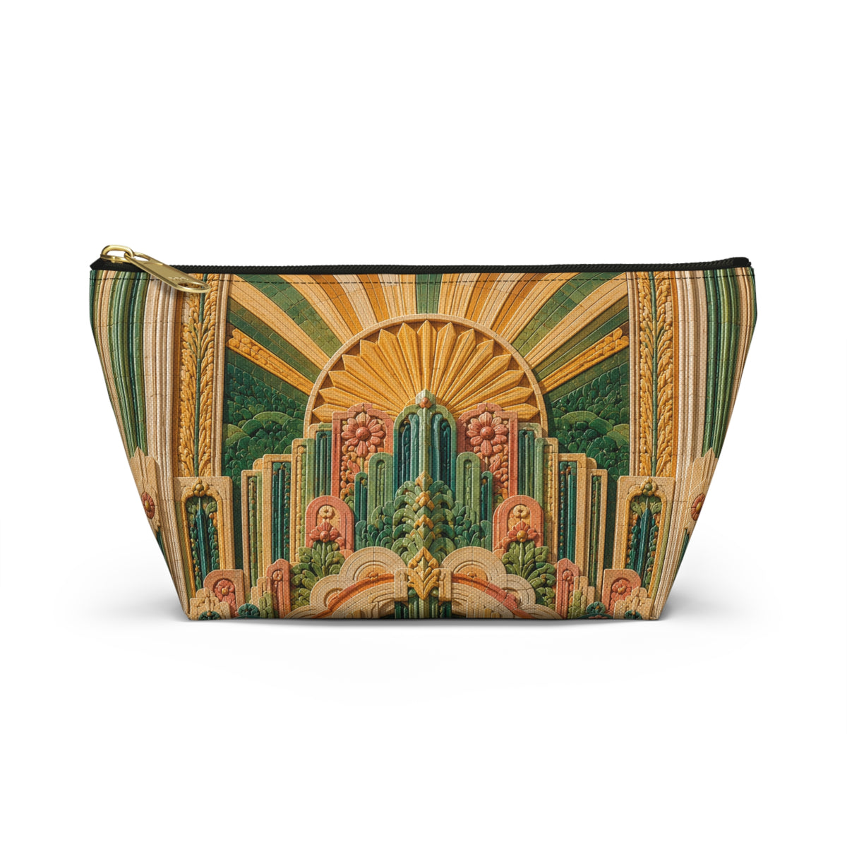 THE SOLSTICE | Glamorous Art Deco Makeup Bag - Accessory Cosmetic Pouch