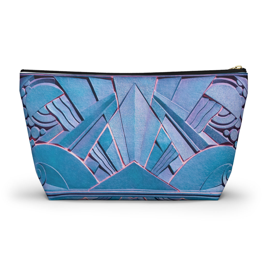 THE OPULENCE - Blue Steel | Glamorous Art Deco Makeup Bag - Accessory Cosmetic Pouch