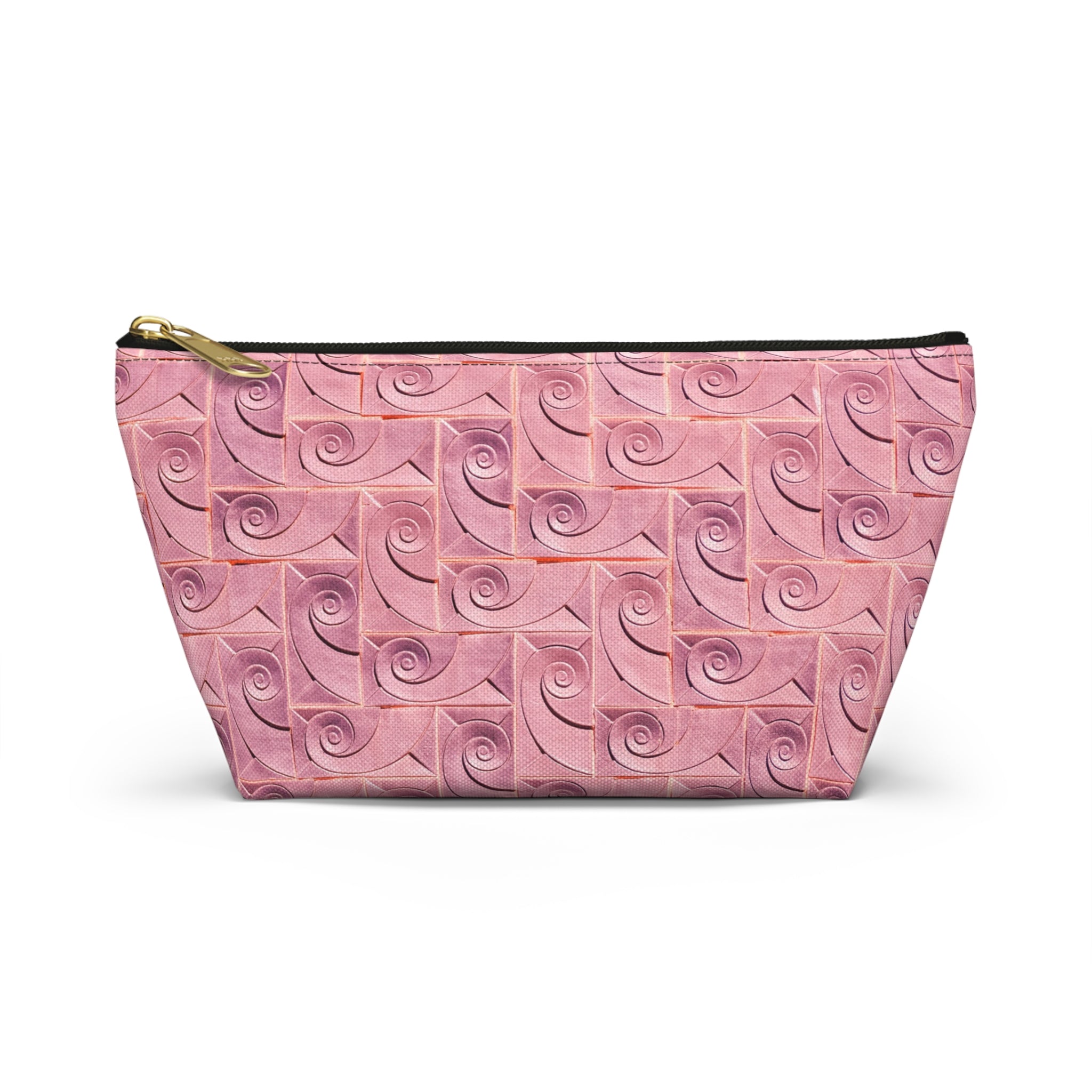 THE ROSCOE - Rose Swirl | Glamorous Art Deco Makeup Bag - Accessory Cosmetic Pouch