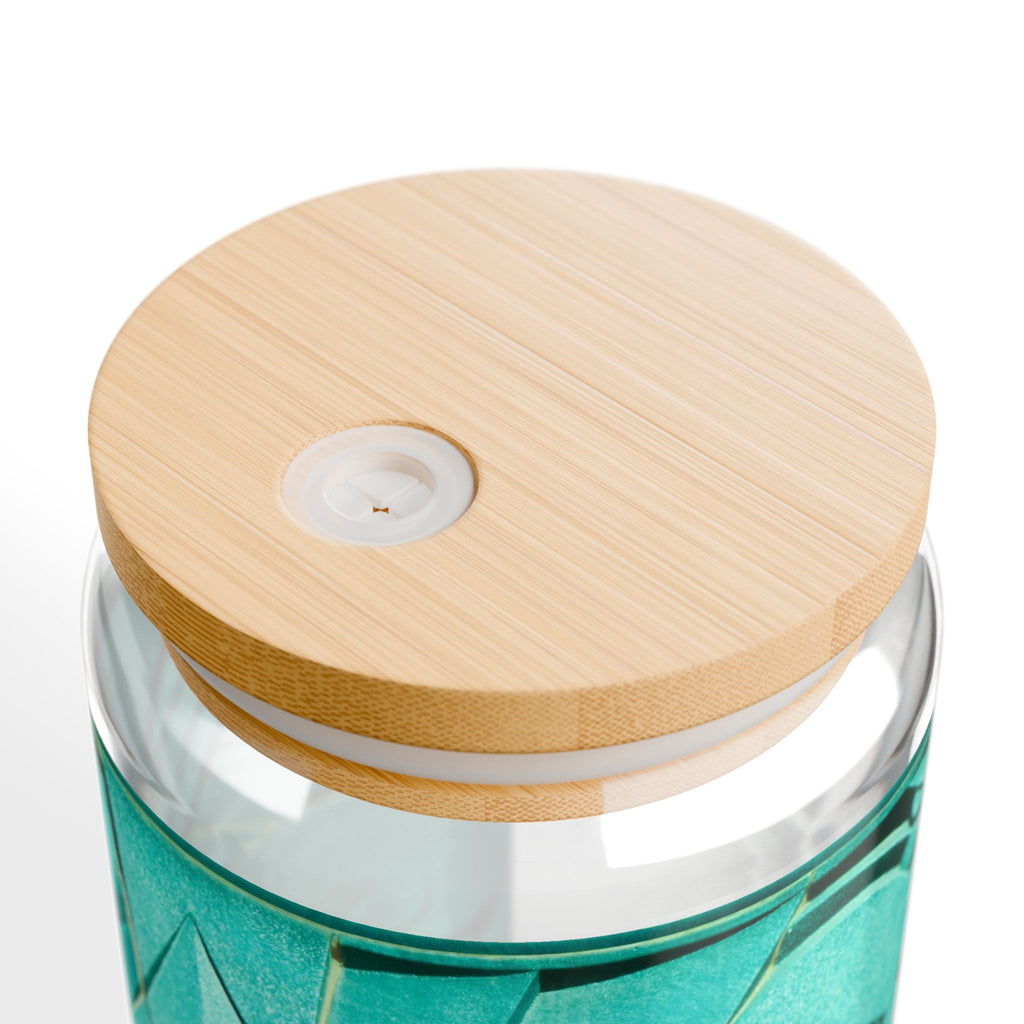 THE OPULENCE - Teal Treat | Glamorous ART DECO SIPPER GLASS 16oz