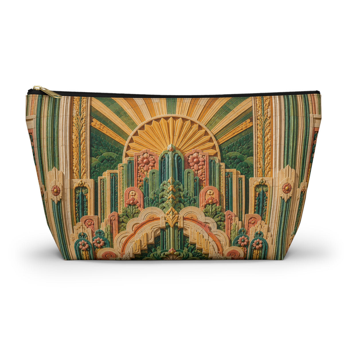THE SOLSTICE | Glamorous Art Deco Makeup Bag - Accessory Cosmetic Pouch