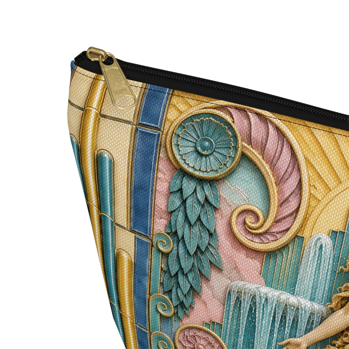 THE VENUS - Golden Sunrise | Glamorous Art Deco Makeup Bag - Accessory Cosmetic Pouch