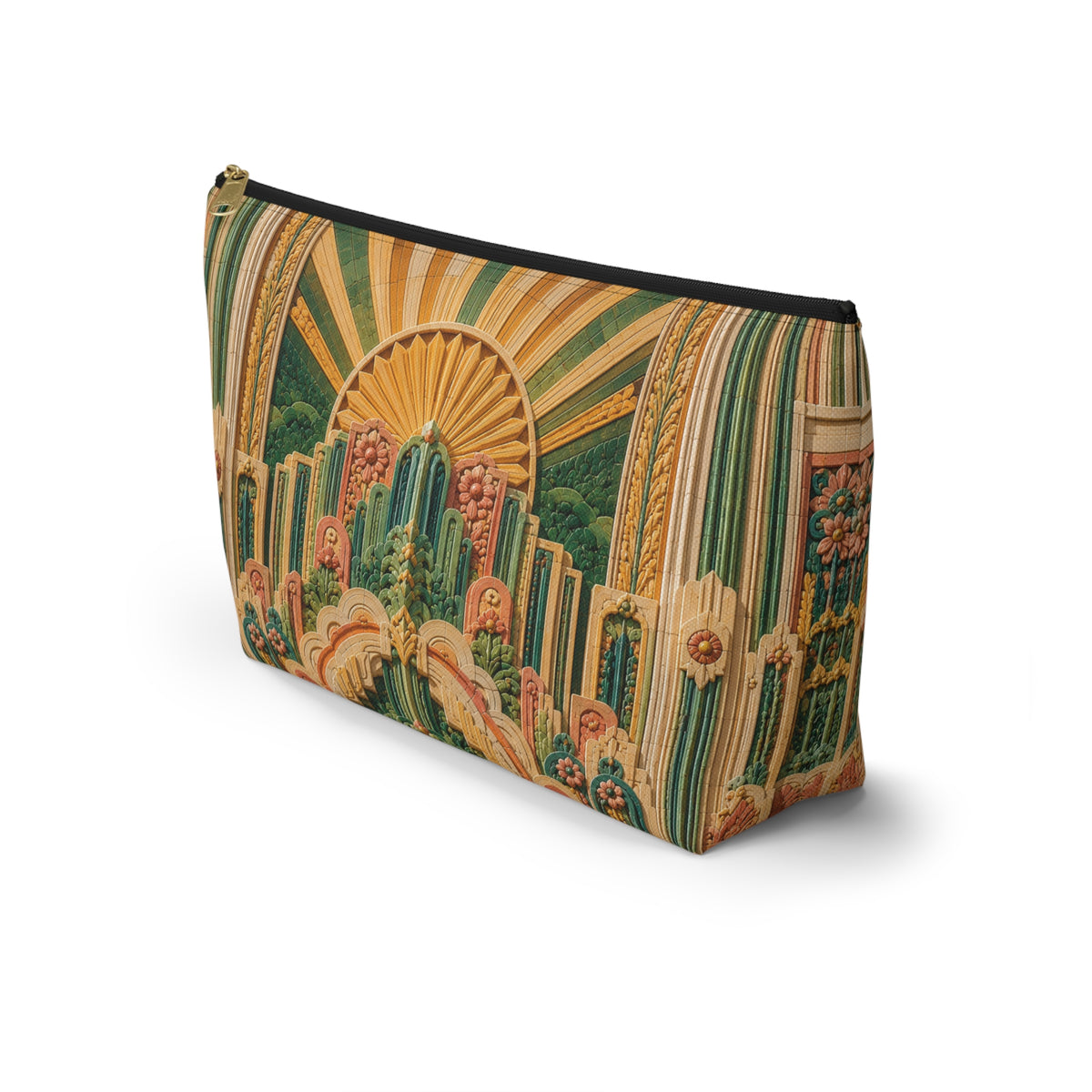 THE SOLSTICE | Glamorous Art Deco Makeup Bag - Accessory Cosmetic Pouch