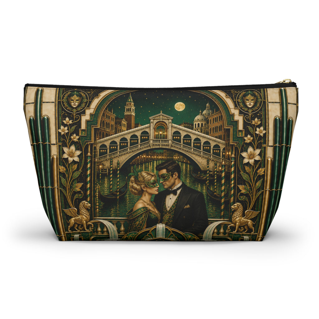 THE VENETIAN AMORE | Glamorous Art Deco Makeup Bag - Accessory Cosmetic Pouch