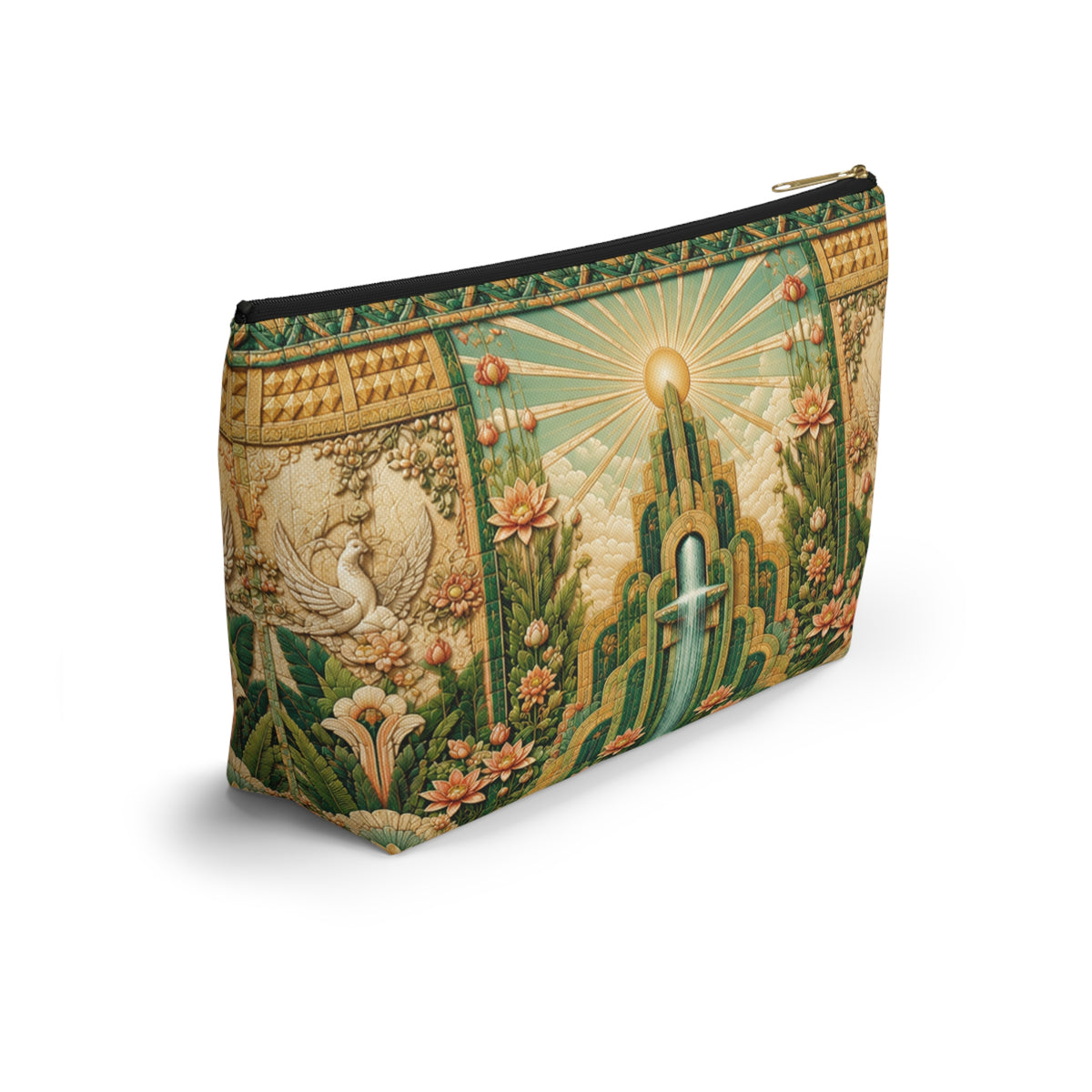 THE RADIANCE | Glamorous Art Deco Makeup Bag - Accessory Cosmetic Pouch