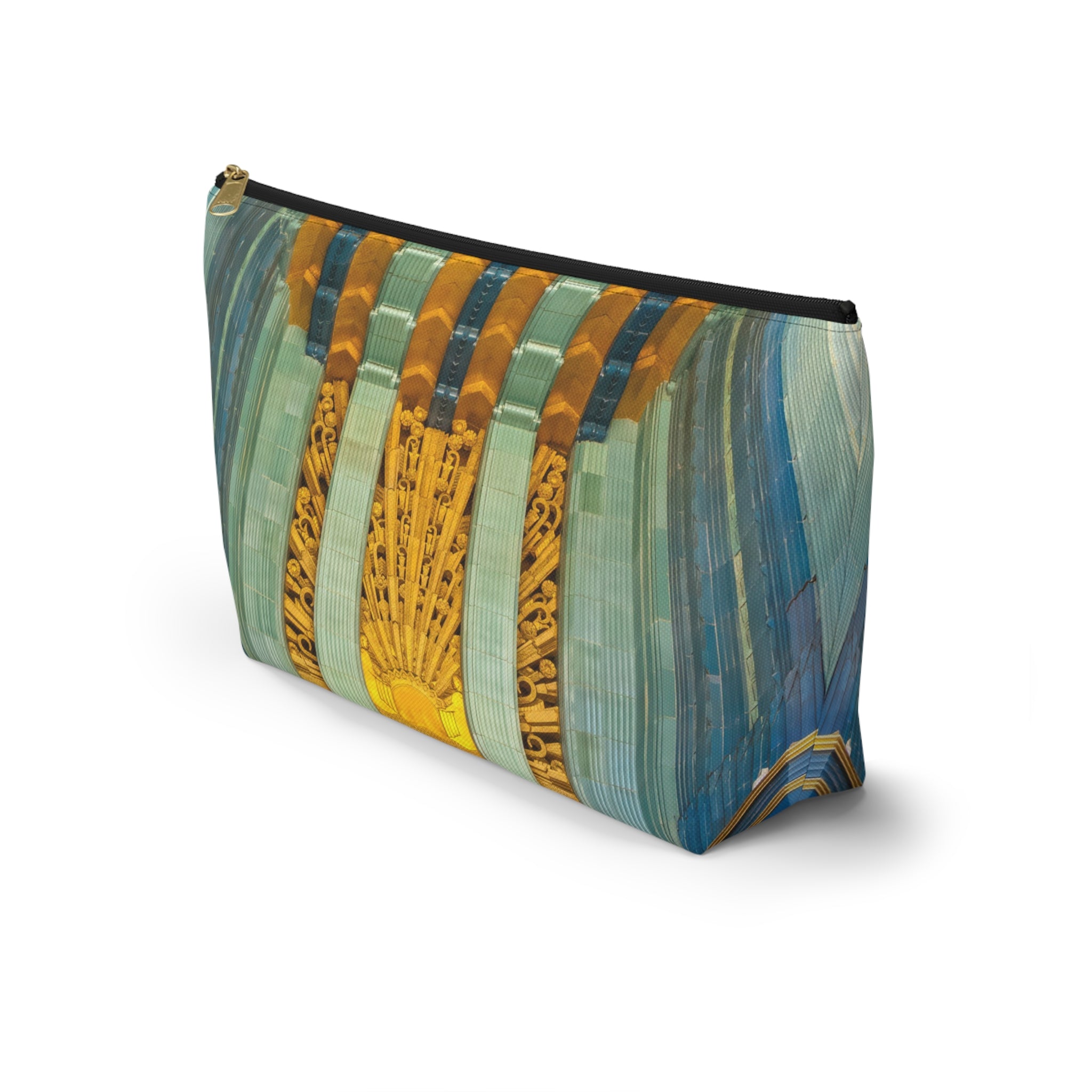 THE GILDED | Glamorous Art Deco Makeup Bag - Accessory Cosmetic Pouch