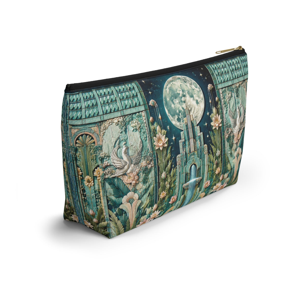 THE NOCTORNE | Glamorous Art Deco Makeup Bag - Accessory Cosmetic Pouch