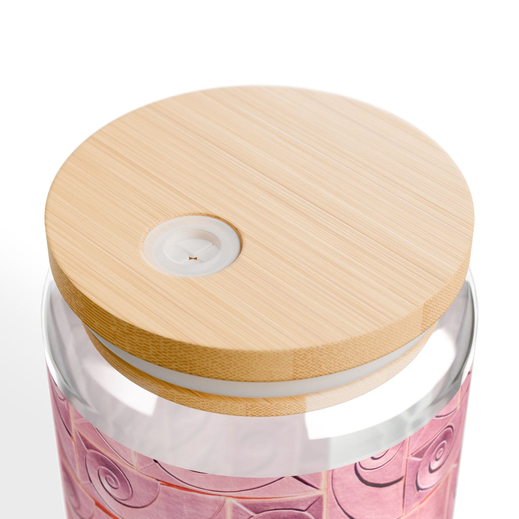 THE ROSCOE - Rose Swirl | Glamorous ART DECO SIPPER GLASS 16oz