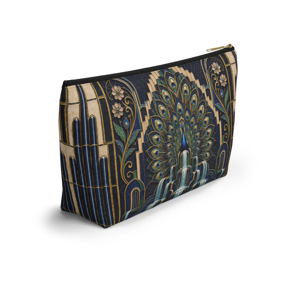 THE PLUME - Midnight Blue | Glamorous Art Deco Makeup Bag - Accessory Cosmetic Pouch