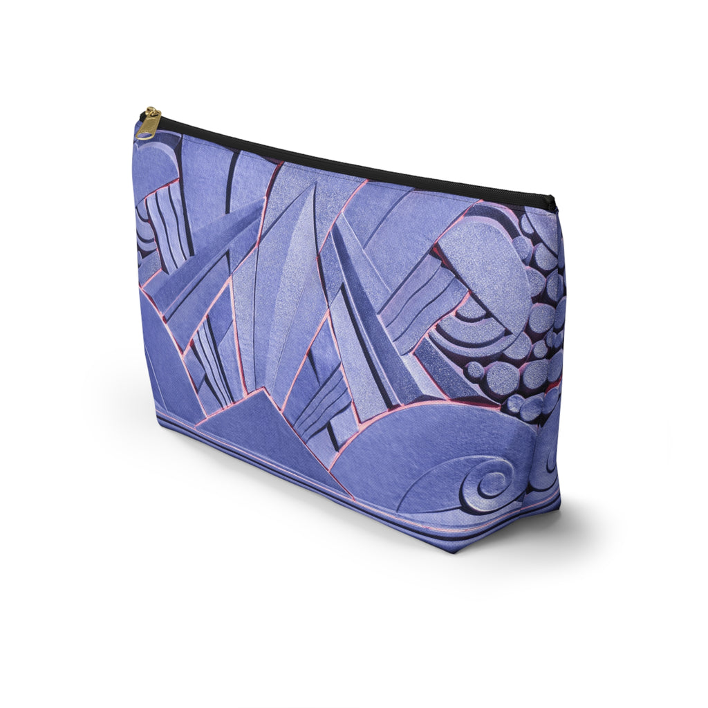 THE OPULENCE - Purple Poppy | Glamorous Art Deco Makeup Bag - Accessory Cosmetic Pouch