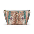 THE VENUS - Rose Teal | Glamorous Art Deco Makeup Bag - Accessory Cosmetic Pouch